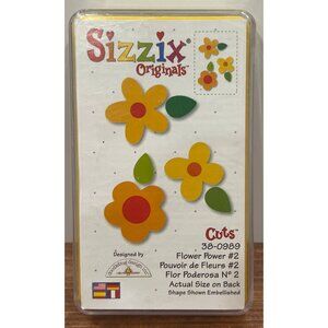 38-0989 Sizzix Originals Flower Power #2 Die Cut by Doodlebug Designs